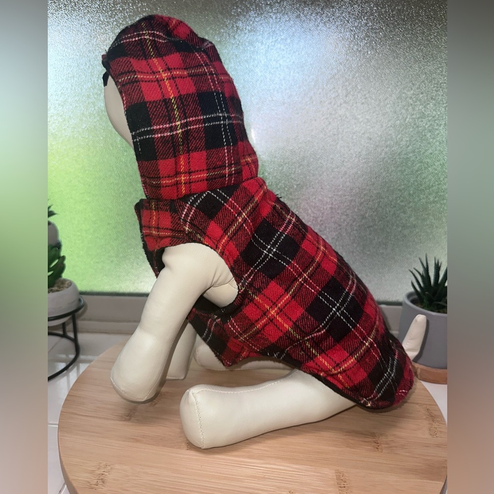Top Paw - Flannel “Woof” Hoodie